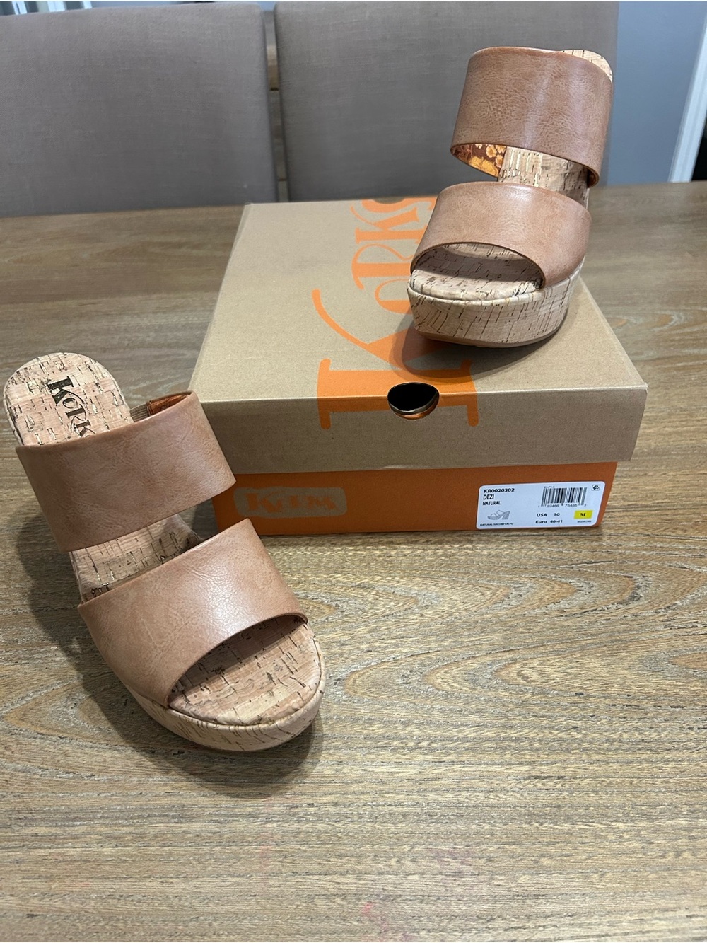 KORKS Dezi Platform Sandal New In Box Size 10